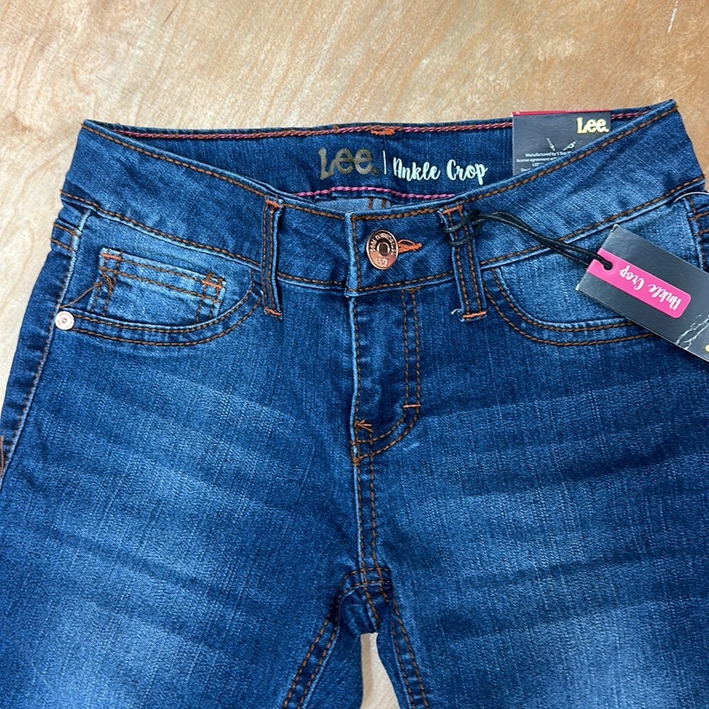 Lee jeans embroidered girls size 8 super‎ stretch new - Picture 2 of 7